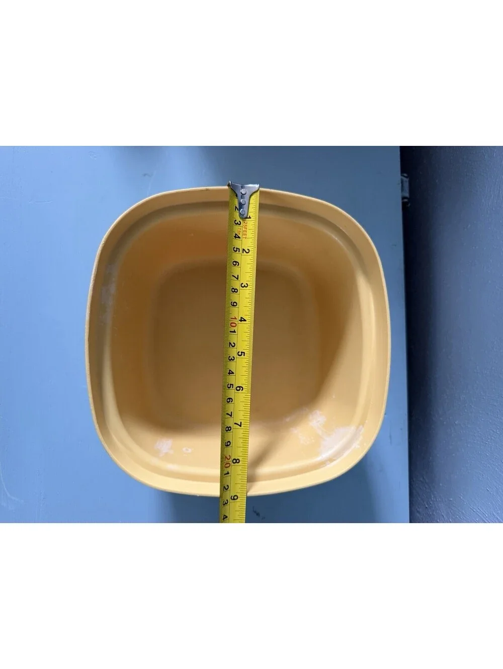Vintage Tupperware Harvest Gold Steam N Store With Lid NO Strainer
